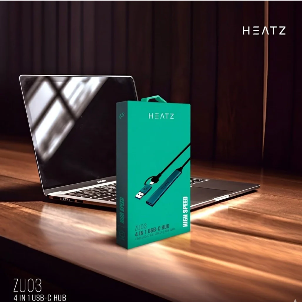 Heatz Zu03 4 In 1 USB-C Hub