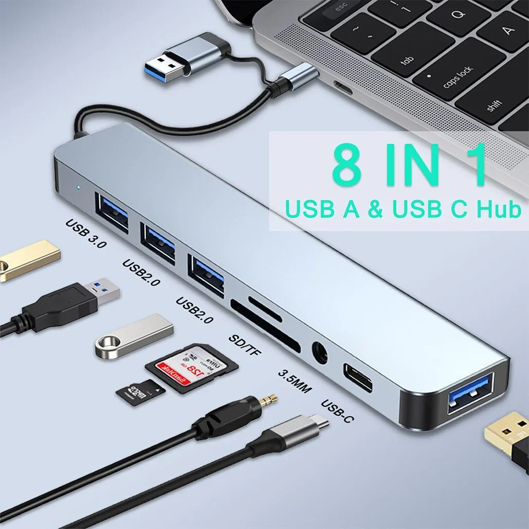 Heatz Zu08 8 In 1 Multiport Hub