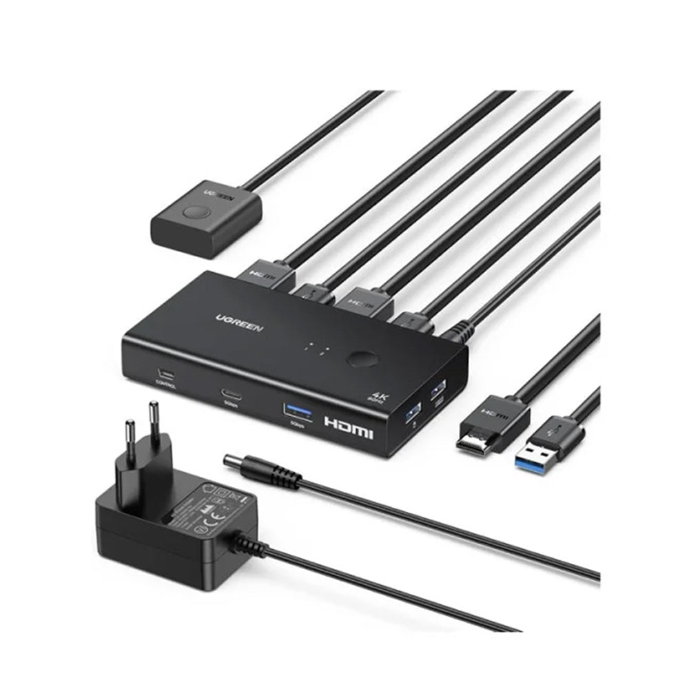 UGREEN 4K 2Ports HDMI KVM Switch Box