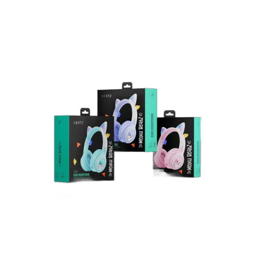 Heatz ZB85 Kids Headphone Meow Pink / Blue / Purple