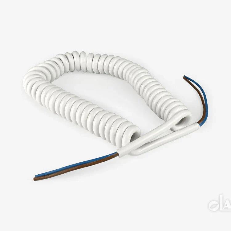 Olan High Quality Spiral Extention Cable OL90001 White