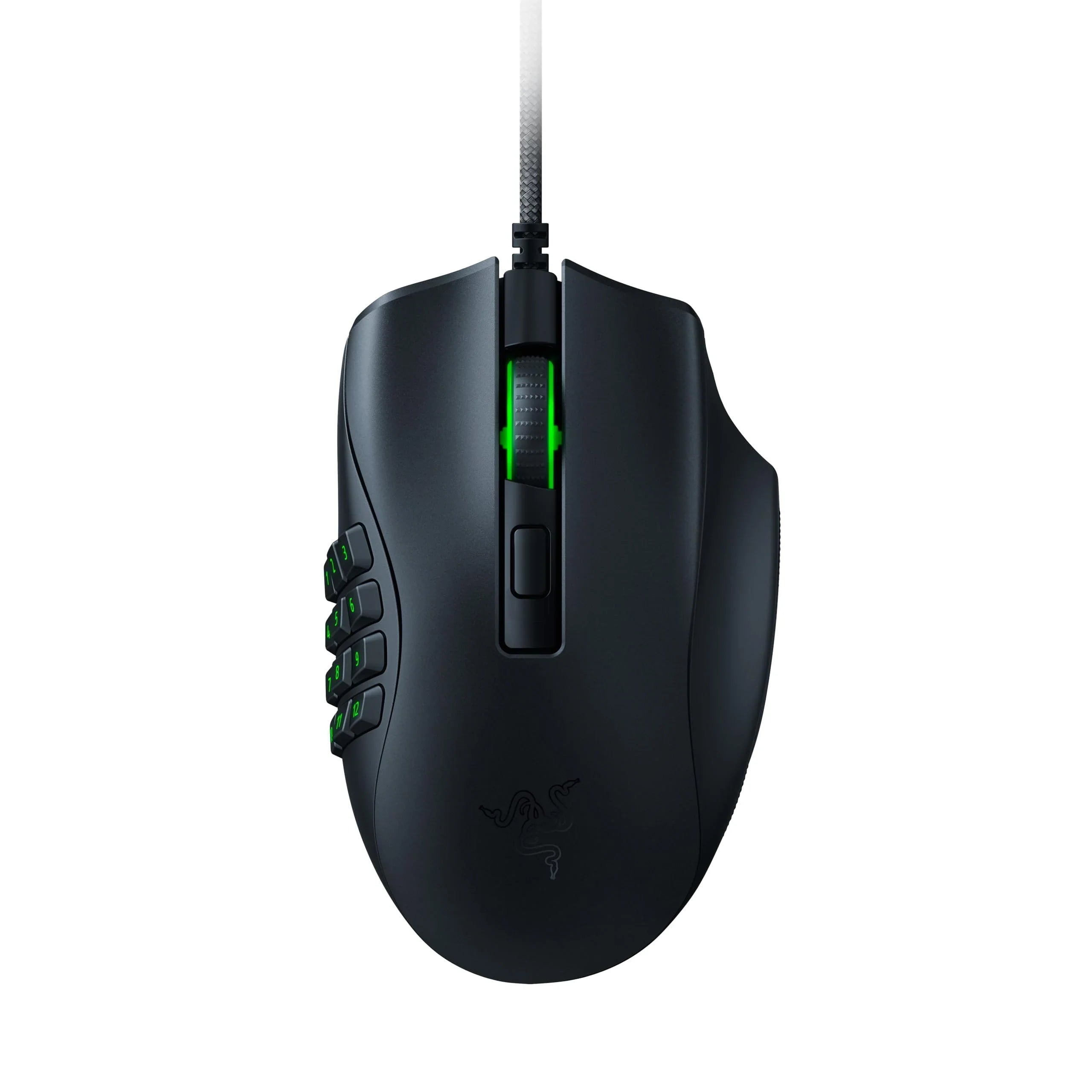 Naga V2 HyperSpeed Wireless MMO Gaming Mouse: 19 Programmable Buttons - HyperScroll Technology - Focus Pro 30K Optical Sensor - Mechanical Mouse Switches Gen-2 - Up to 400 Hr Battery Life