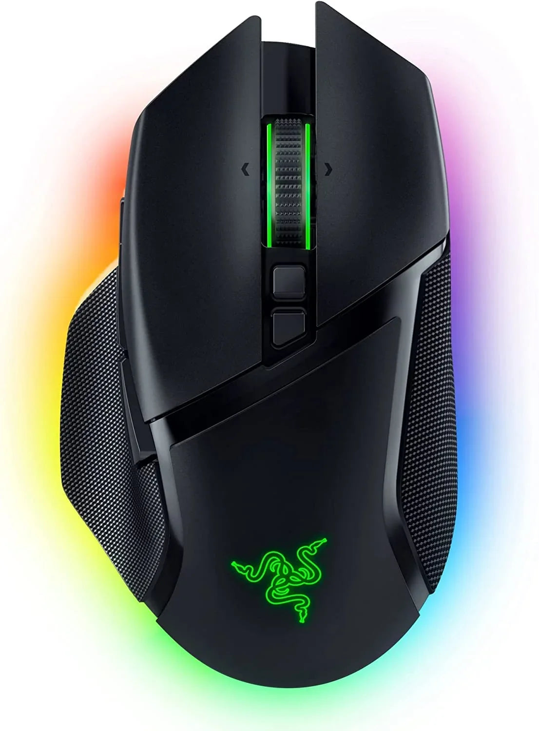 Basilisk V3 Pro - Black Customizable Wireless Gaming Mouse: Fast Optical Switches Gen-3 - HyperScroll Tilt Wheel - Chroma RGB - 11 Programmable Buttons