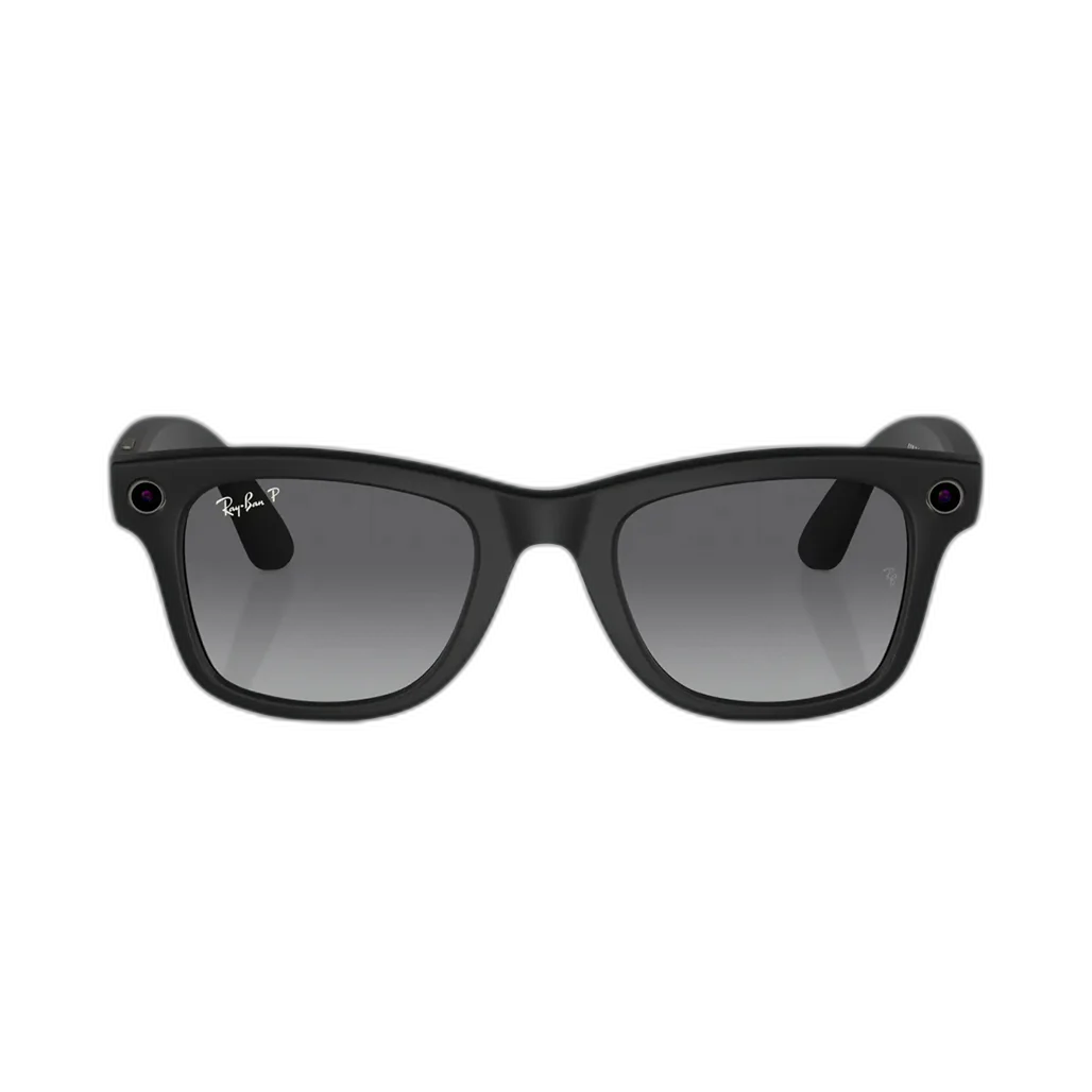 Ray-Ban Meta Headliner Smart Glasses Shiny Black/ Green Polarized