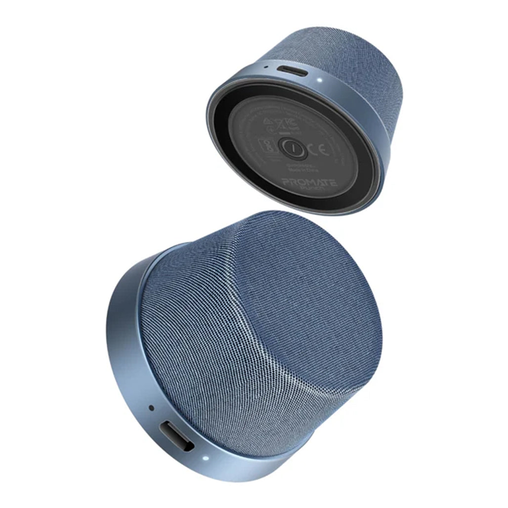 Promate Punch Mini Silver - Bluetooth Speaker with MagSafe