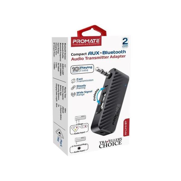 Promate AirLink-BT Compact AUX to Bluetooth Audio Transmitter Adapter