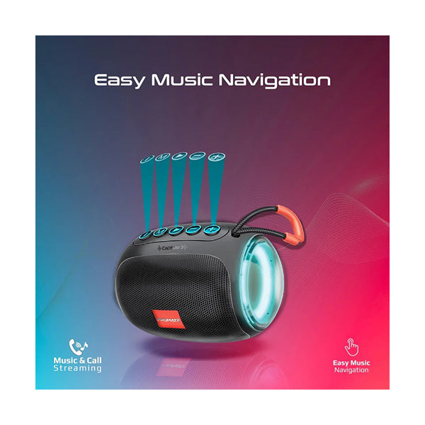 Promate Capsule-3 LumiFlux Black - Wireless Speaker