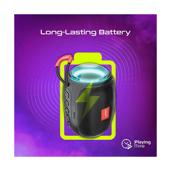 Promate Capsule-3 LumiFlux Black - Wireless Speaker