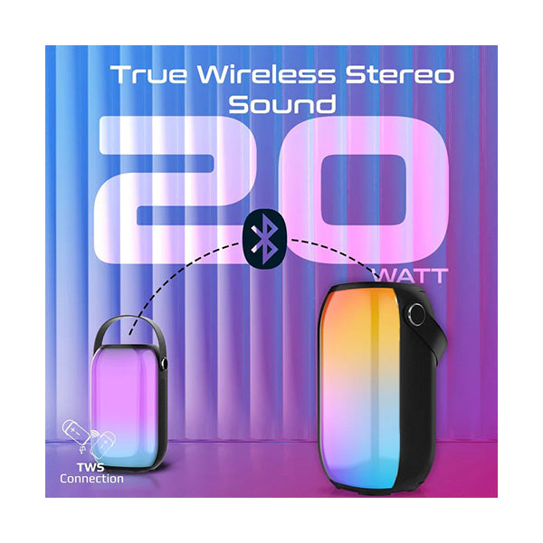 Spectro-20, LumiSound™ HD 20W RGB True Wireless Bluetooth v5.3 Speaker