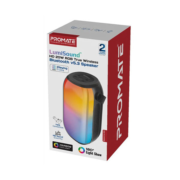Spectro-20, LumiSound™ HD 20W RGB True Wireless Bluetooth v5.3 Speaker