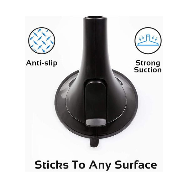 Promate AuraMount-2 Wireless Charger Car Mount, 2-In-1 Qi Fast Wireless Charger with Car Mount Phone Holder, Anti Slip Grip and 360 Degree Rotation