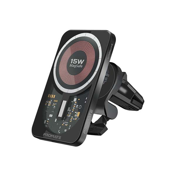 LucidMount-15, 15W MagSafe Transparent Car Wireless Charger