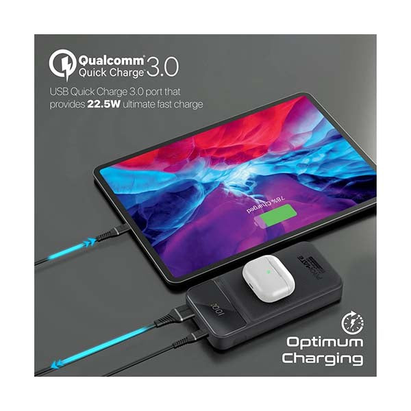 AuraTorq-20, Ultra Slim 15W Wireless Charging Power Bank with 20Watt PD & QC3.0