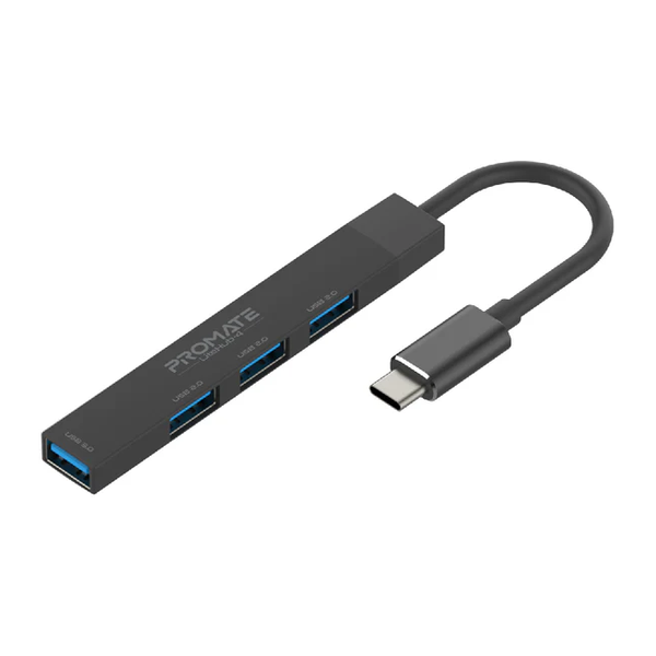 Promate LiteHub-4 4-in-1 Multi-Port USB-C Data Hub