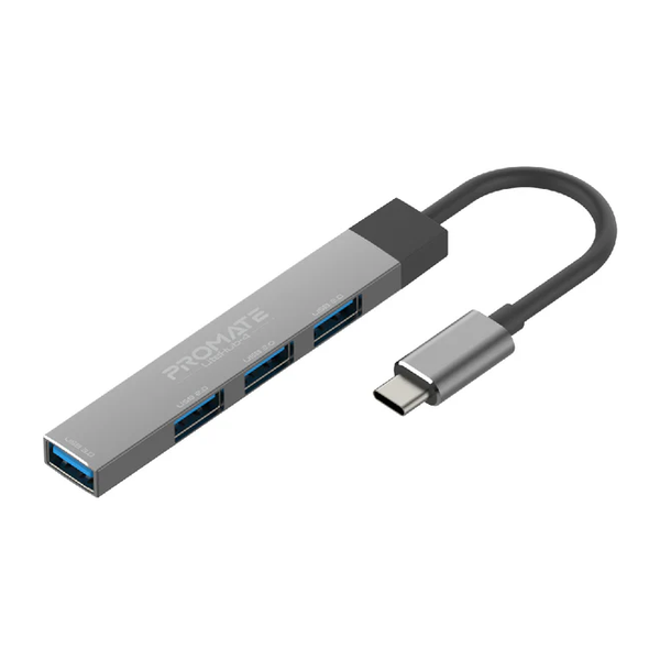 Promate LiteHub-4 4-in-1 Multi-Port USB-C Data Hub