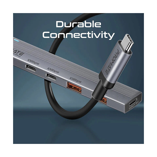 Promate LITEHUB-PRO, Multi-Port 10Gbps USB-C Data Hub