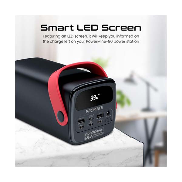 PowerMine-80, 80000mAh High-Capacity 65W Fast-Charging Power Pack