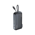 Promate PowerPack-10C Ultra-compact-Fast Charging Power Bank with AC Charger & Built-In USB-C Cable