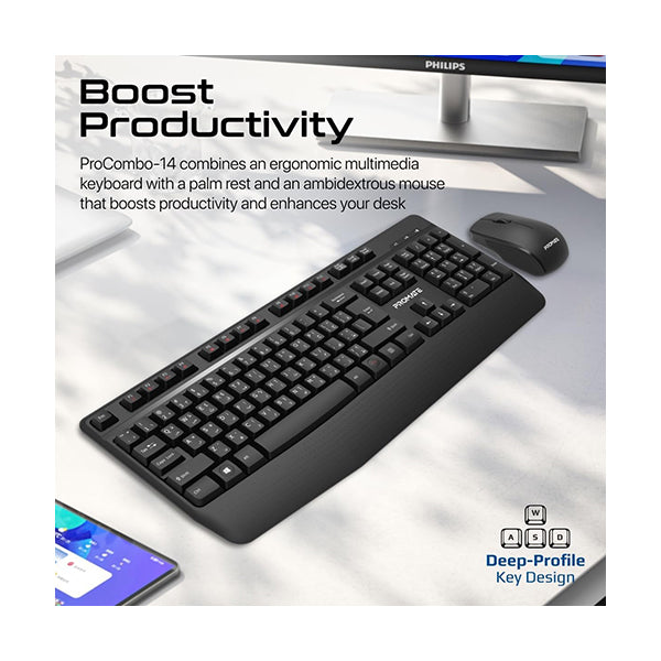 PROCOMBO-14.E/A, Wireless Keyboard and Mouse Combo