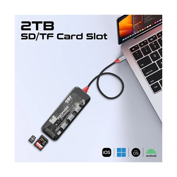 9-in 1 Transparent Ultra-Fast Multiport USB-C Hub with 100W Power Delivery