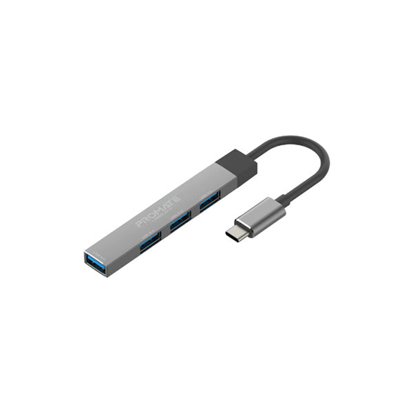 Promate LiteHub-4 4-in-1 Multi-Port USB-C Data Hub