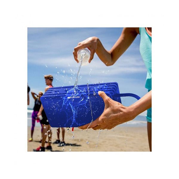 Promate Bluetooth v4.2 Water Resistant IPX6 Speaker With TWS Micro SD & AUX Playback | RUSTIC-3. BLUE