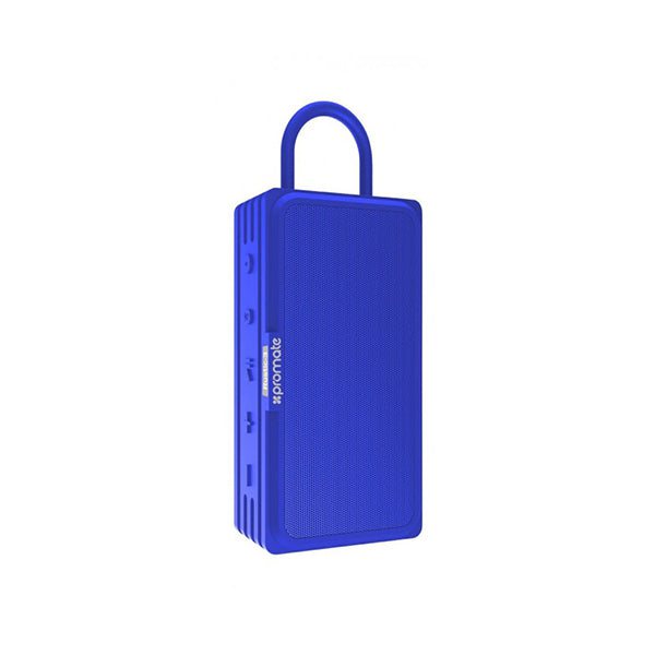 Promate Bluetooth v4.2 Water Resistant IPX6 Speaker With TWS Micro SD & AUX Playback | RUSTIC-3. BLUE
