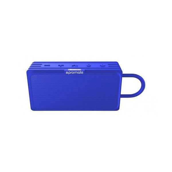 Promate Bluetooth v4.2 Water Resistant IPX6 Speaker With TWS Micro SD & AUX Playback | RUSTIC-3. BLUE