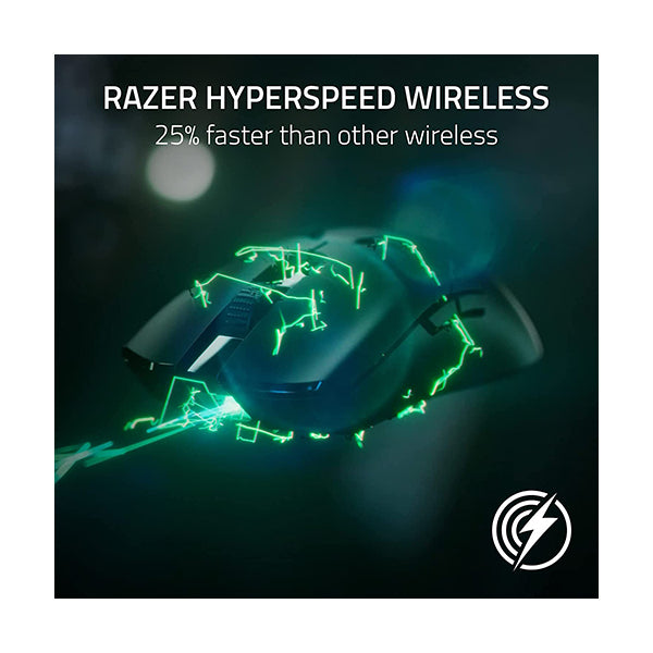 Razer Viper V2 Pro HyperSpeed Wireless Gaming Mouse: 58g Ultra-Lightweight - Optical Switches Gen-3 - 30K Optical Sensor - On-Mouse DPI Controls - 80hr Battery - USB Type C Cable Included - RZ01-04390100-R3G1