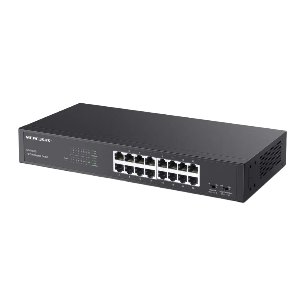 Mercusys 16-Port Gigabit Desktop/Rackmount Switch - MS116GS