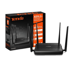 Tenda Adsl2 Plus Router D305 N300 2.4Ghz 4 Antennas