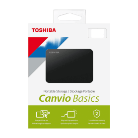Hdd External 2.5" 1Tb Toshiba Canvio Basic Usb3.2 Black Hdtb410Ek3Aa