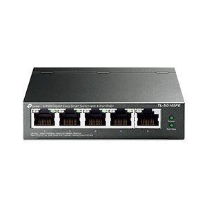 TPLink TL-SG105PE 5-Port Gigabit Easy Smart PoE Switch with 4-Port PoE+