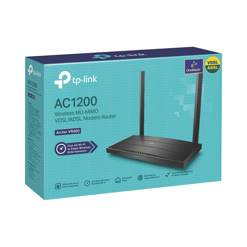 TP-Link AC1200 - Wireless VDSL/ADSL Modem Router