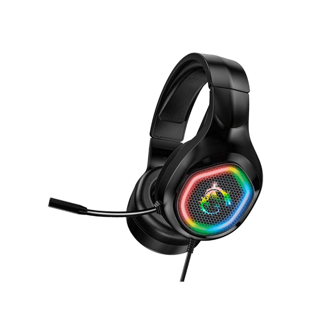 MSI DH20 Wired gaming headset, 50mm high quality drivers, RGB