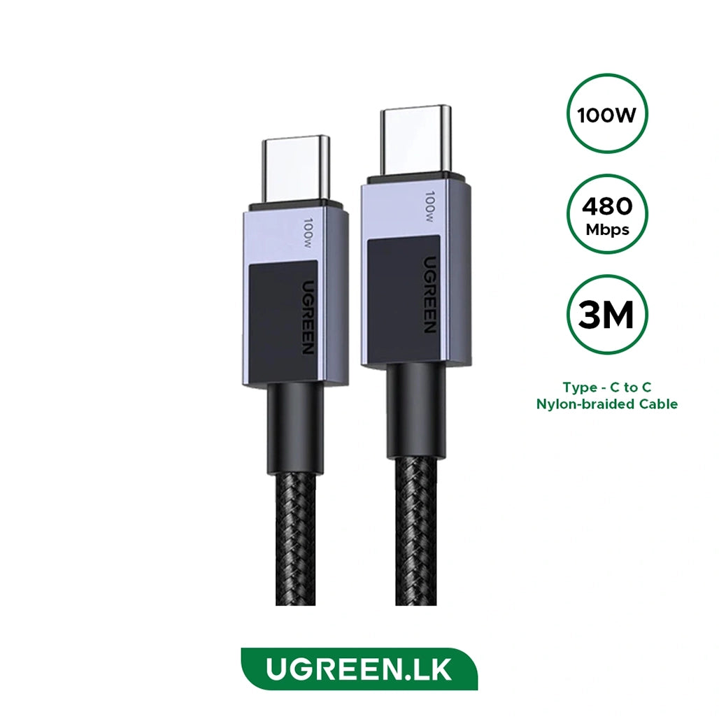 UGREEN L512-45065 USB-C to USB-C PD100W Cable - 3M