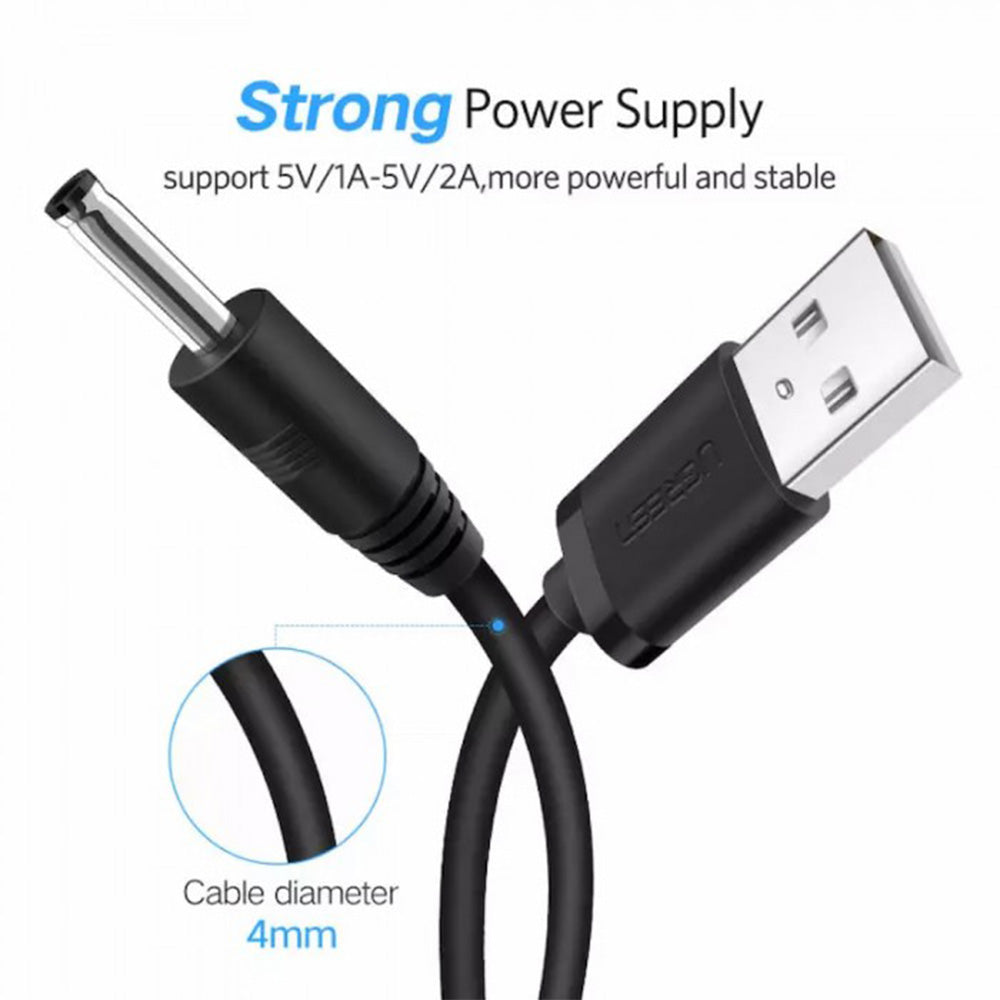 UGREEN USB 2.0 to DC 3.5mm Charging Cable 1M