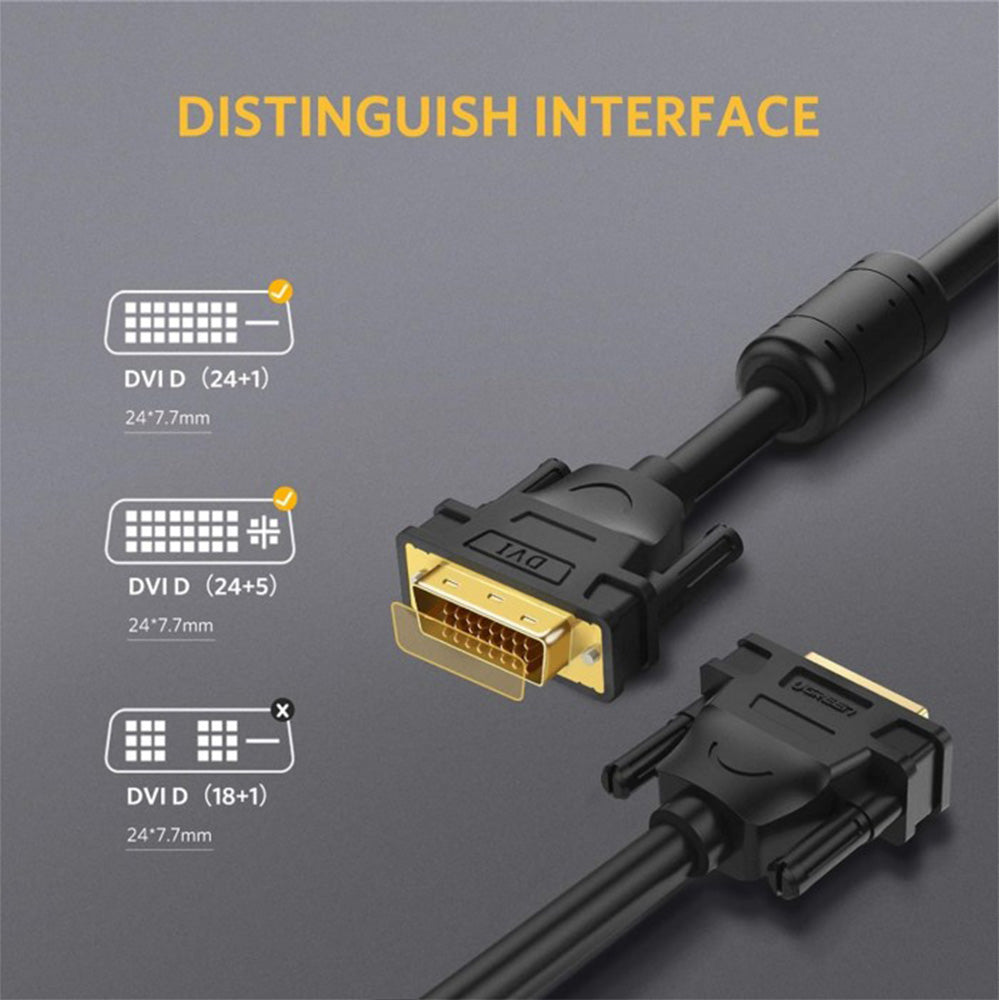 UGREEN DVI (24+1) Male To Male Cable