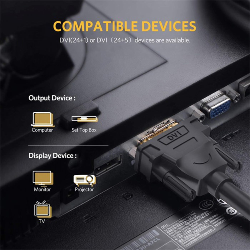 UGREEN DVI (24+1) Male To Male Cable