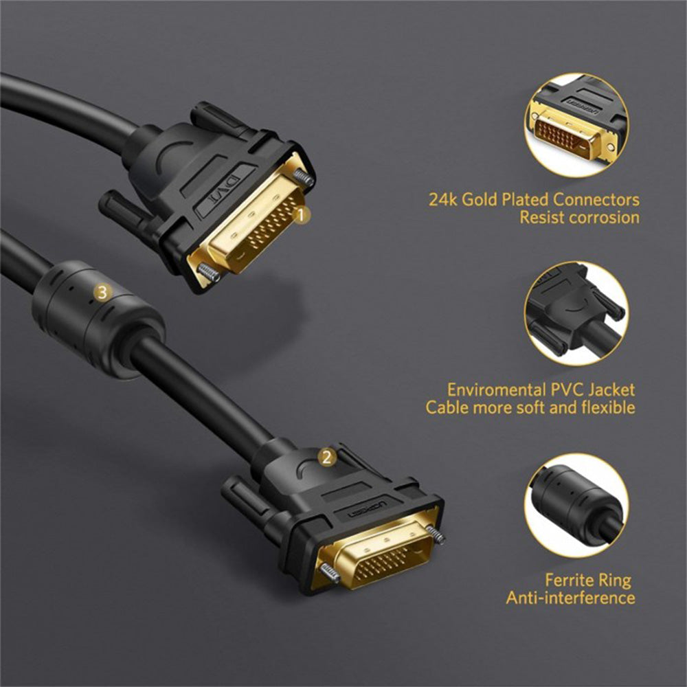 UGREEN DVI (24+1) Male To Male Cable