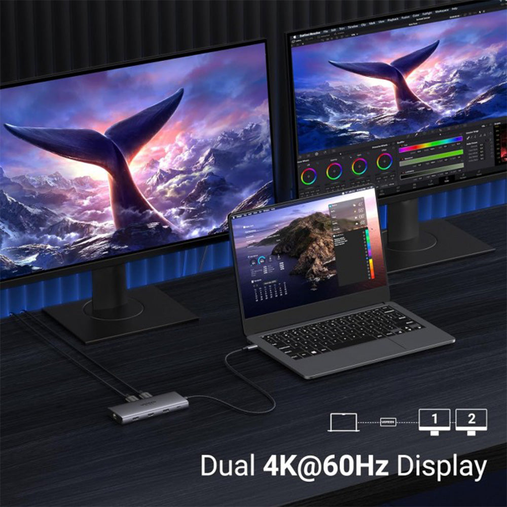 UGREEN REVODOK Dual Display 10-In-1 USB-C Hub
