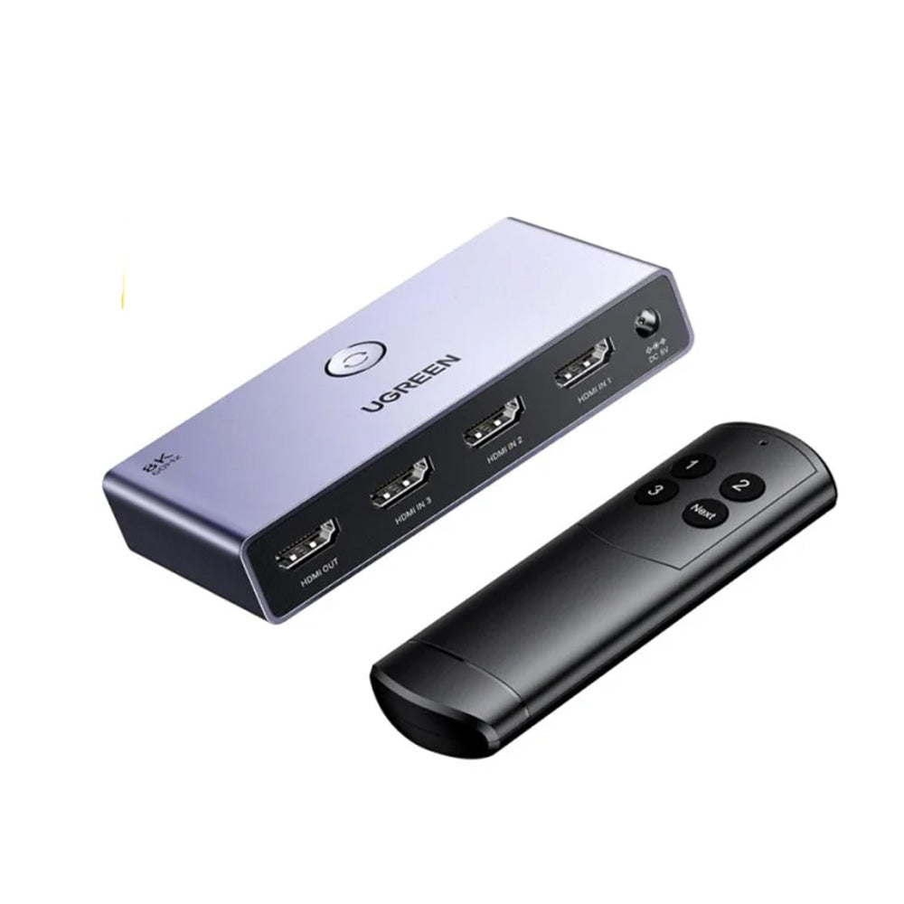 UGREEN Ultra HD 8K @60hz HDMI 2.1 Switch 3 IN 1 OUT