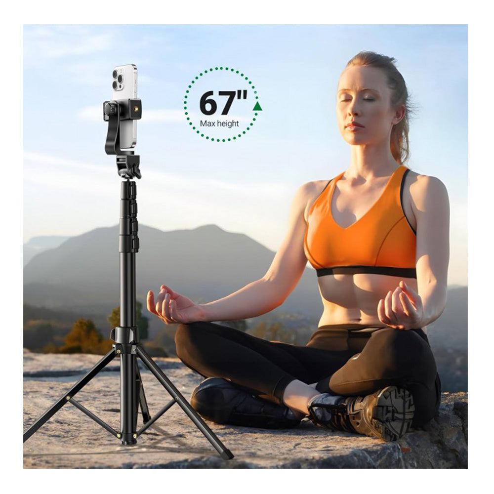 UGREEN Dual Function Selfie Stick & Tripod with Bluetooth Remote, Expandable form 58.4cm to 178cm