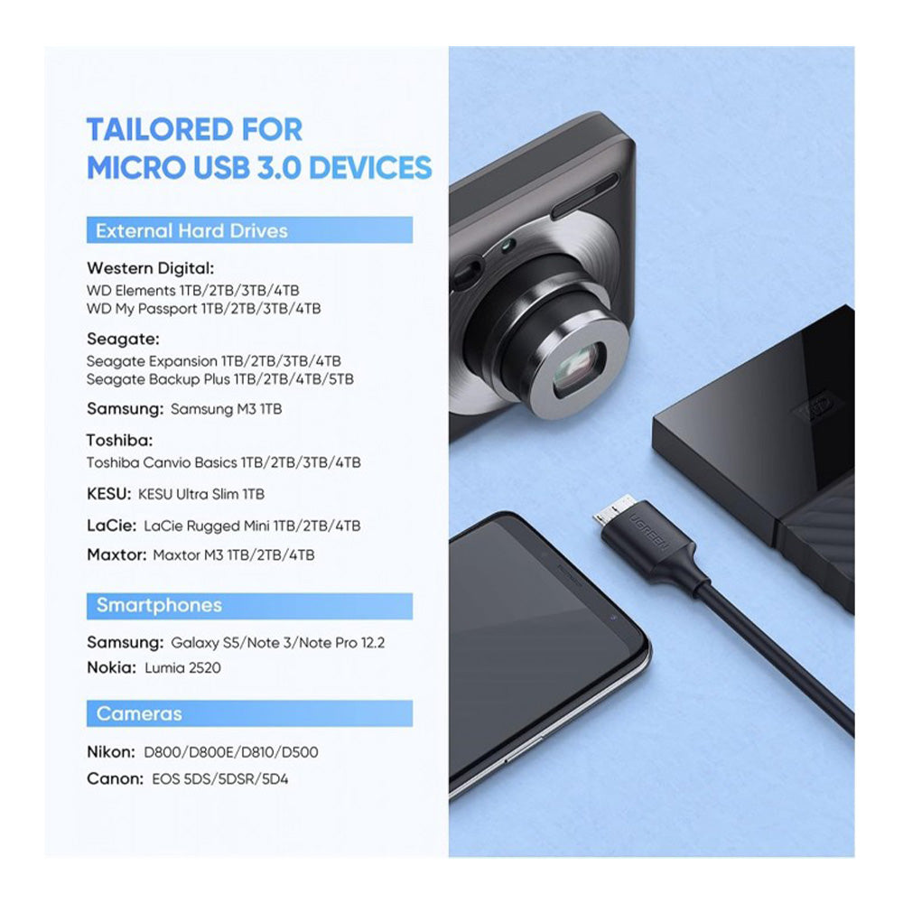 UGREEN Hard Disk Data Cable USB-C 3.1 Gen1