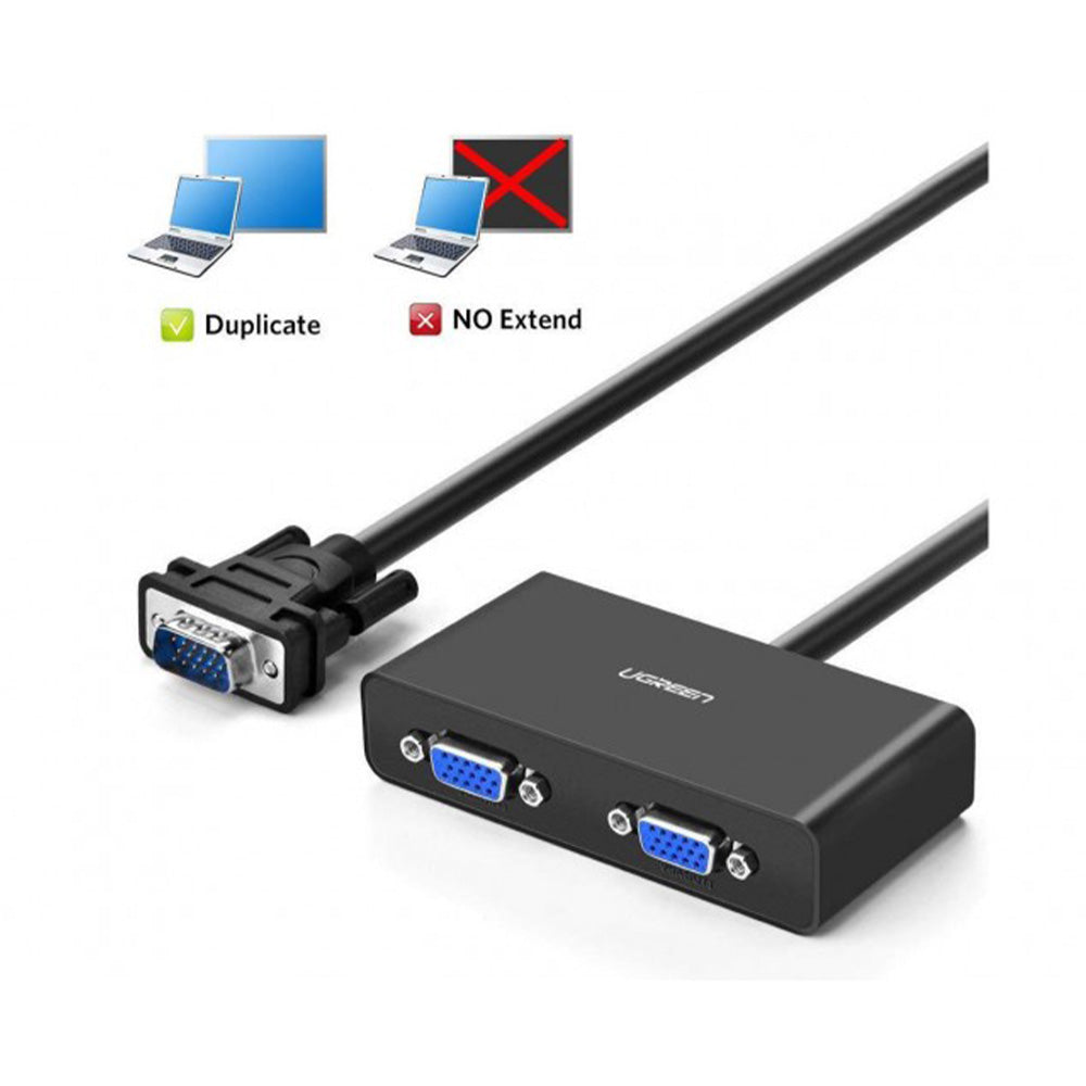 UGREEN VGA Splitter 1 in 2 Out Monitor (Duplicate Mode) - 40254 20918