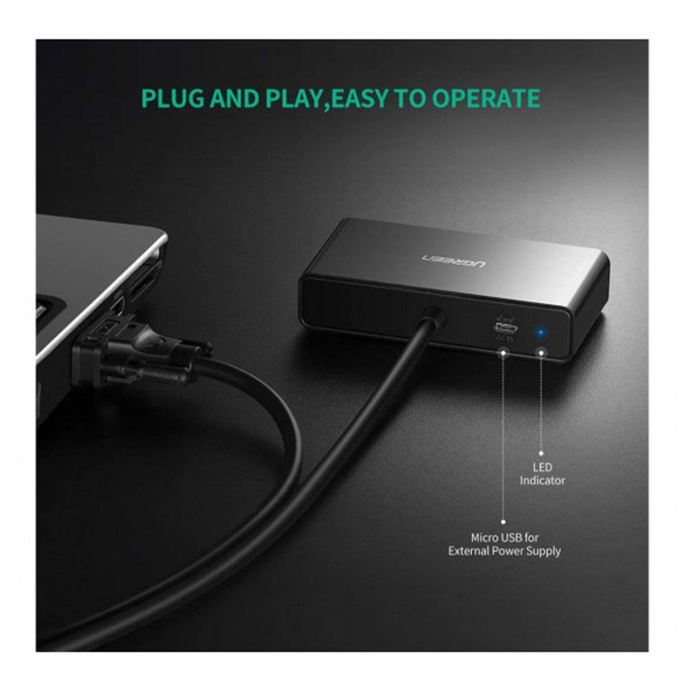 UGREEN VGA Splitter 1 in 2 Out Monitor (Duplicate Mode) - 40254 20918