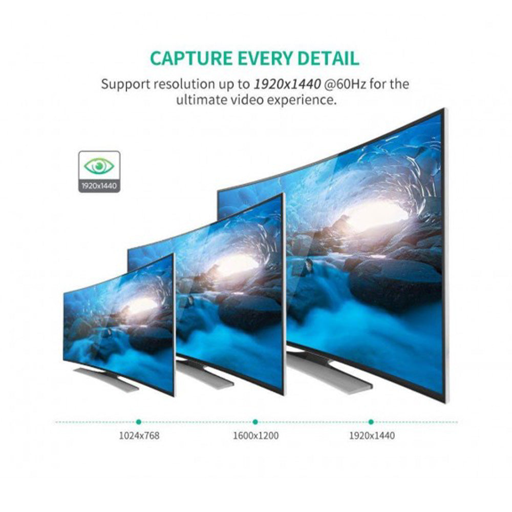 UGREEN VGA Splitter 1 in 2 Out Monitor (Duplicate Mode) - 40254 20918