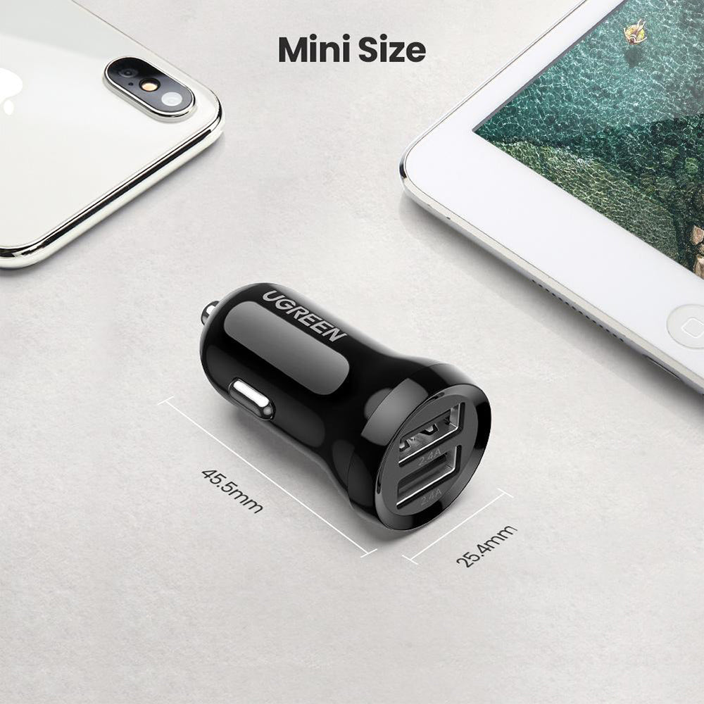 UGREEN 24W Dual USB Fast Car Charger