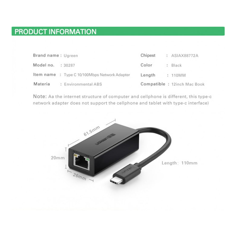 UGREEN USB-C Ethernet Adapter
