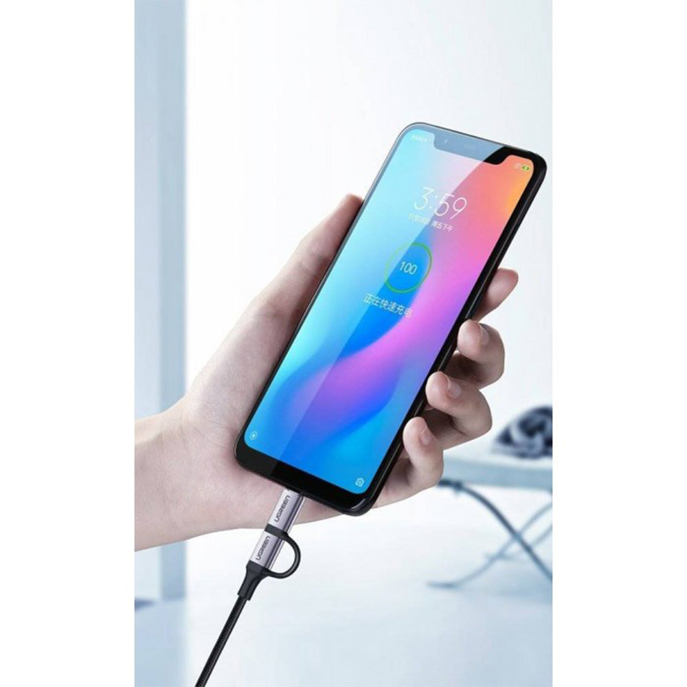 UGREEN USB To 2 In 1 Micro USB + USB-C
